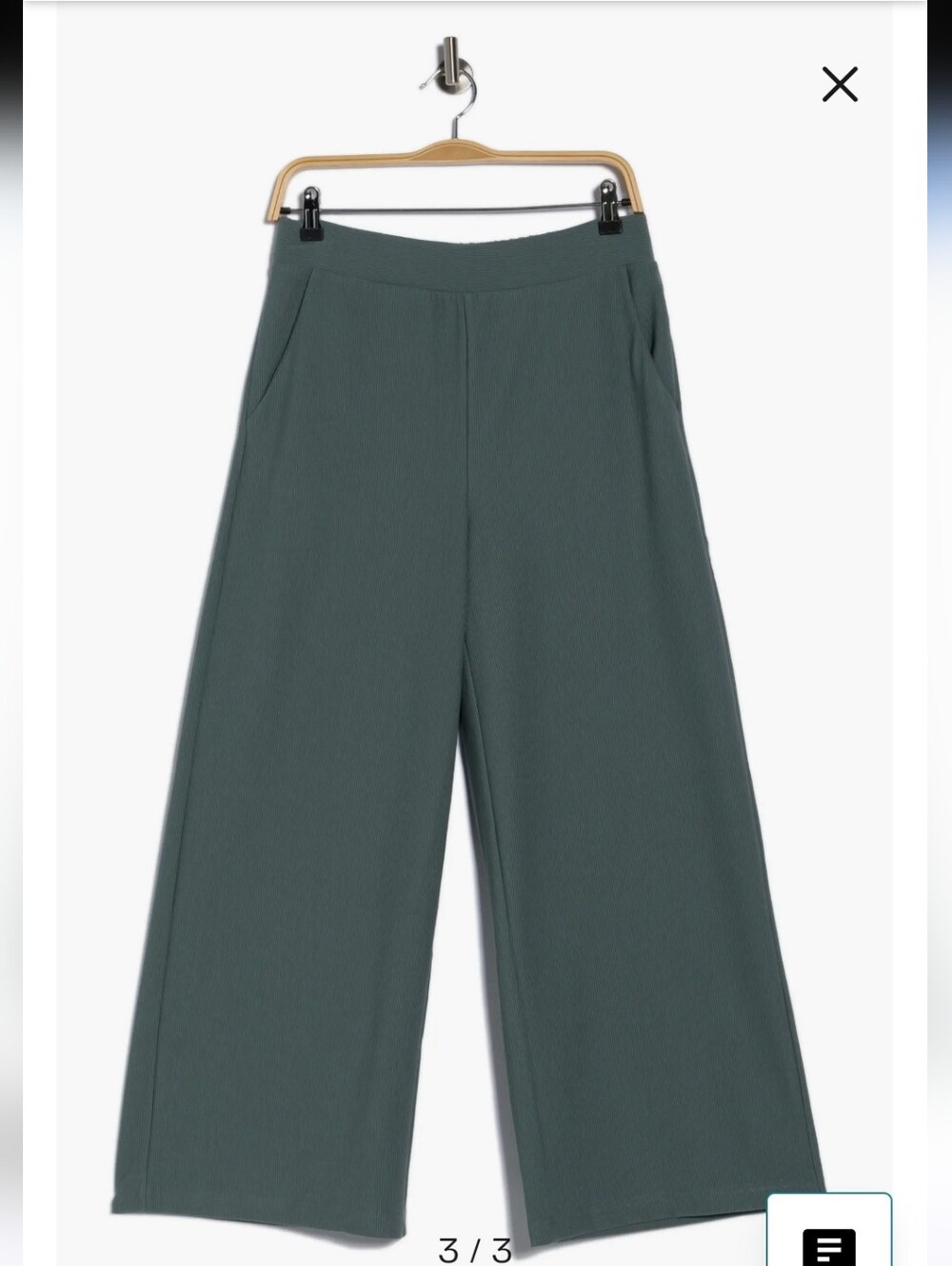 Womens Rib Knit Wide Leg Pants By Adrianna Papell